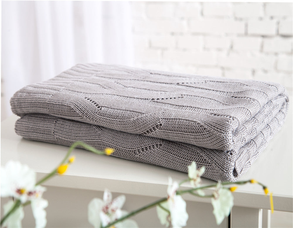 Knitted Blanket - Bamboo FIber