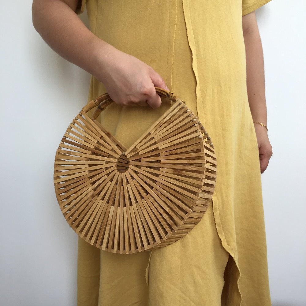 Globe Shape Bamboo Bag